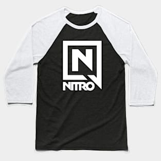 Nitro Snowboards Fury is White Baseball T-Shirt